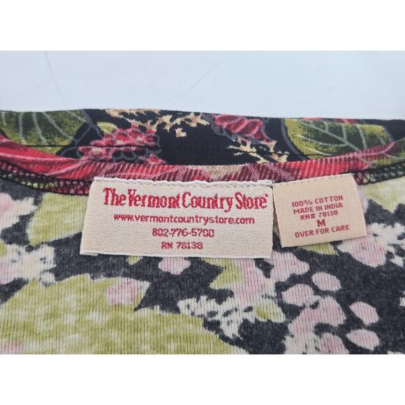 The Vermont Country Store Red Floral Top Size Medium VTG - Picture 16 of 16